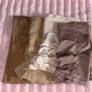 Women's Seamless Shapewear Shorts - Black, Cream, Tan, Brown